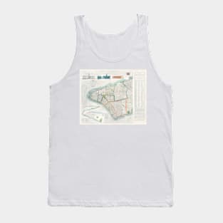 Vintage Map of Manhattan NYC Tank Top